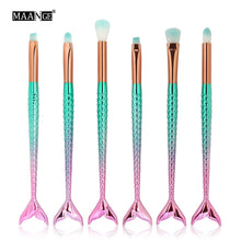 Load image into Gallery viewer, 10pcs *NEW* Mermaid Beauty Makeup Brushes