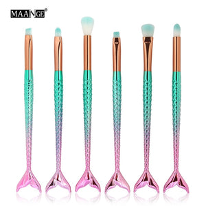 10pcs *NEW* Mermaid Beauty Makeup Brushes