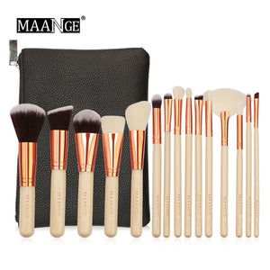 15pcs Luxurious Makeup Brushes Set
