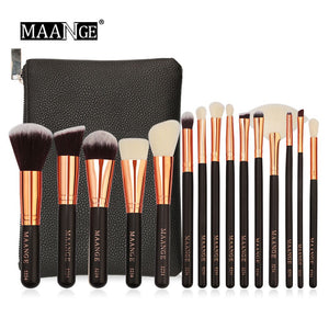15pcs Luxurious Makeup Brushes Set