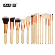 Load image into Gallery viewer, 15pcs Luxurious Makeup Brushes Set