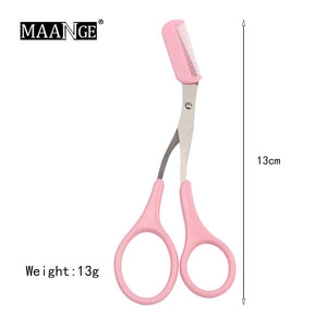 Eyebrow Trimmer Scissors With Comb