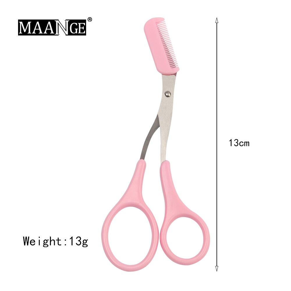 Eyebrow Trimmer Scissors With Comb