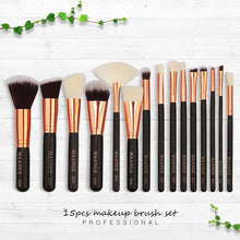 Load image into Gallery viewer, 15pcs Luxurious Makeup Brushes Set