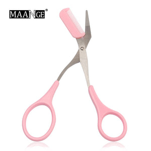 Eyebrow Trimmer Scissors With Comb