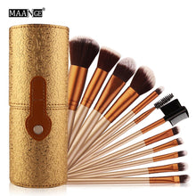 Load image into Gallery viewer, 12pcs Professional Cosmetic Makeup Brush Set