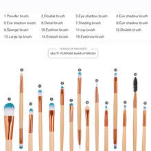 Load image into Gallery viewer, 15Pcs Makeup Brushes Set