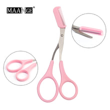 Load image into Gallery viewer, Eyebrow Trimmer Scissors With Comb