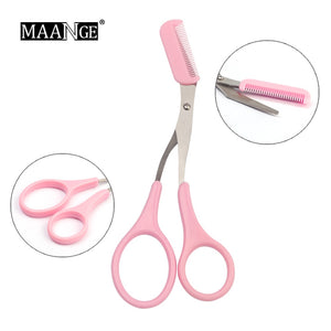 Eyebrow Trimmer Scissors With Comb