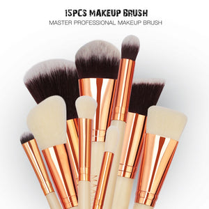 15pcs Luxurious Makeup Brushes Set