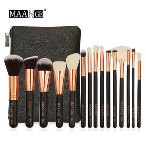 15pcs Luxurious Makeup Brushes Set