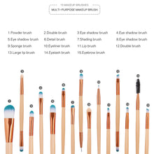 Load image into Gallery viewer, 15pcs Pro Makeup Brushes Set